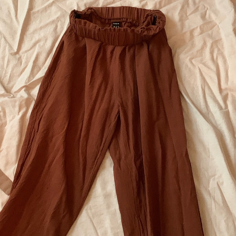 Linen type terracotta pants! XS